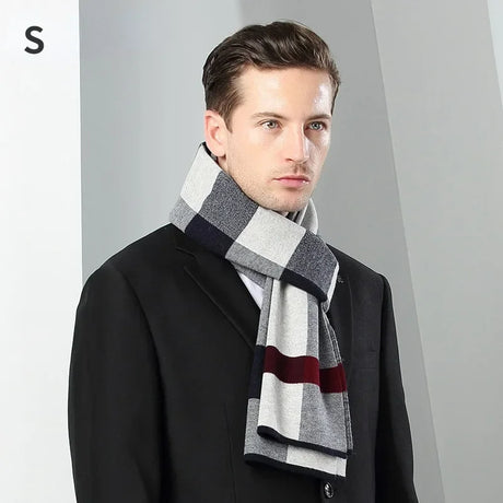 High Quality Pure 100% Wool Men Scarf Soft Warm Cashmere Muffler Male Autumn Winter Shawl Business Scarf Chrismas Gift Boy