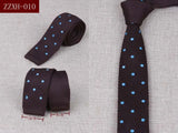 Men's Suits Knit Tie Plain Necktie For Wedding Party Tuxedo Casual Dots Woven Skinny Gravatas Cravats Accessories 25colors