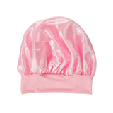 1PC Satin Sleeping Hat Night Sleep Hair Care Bonnet Nightcap Extra Satin Silky Shower Caps Sleep Cap with Premium Elastic Band