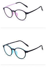 Ultralight Fashion Retro Round Glasses Frames Women TR90 Titanium Optical Prescription Men's Eyeglasses Frame H3050