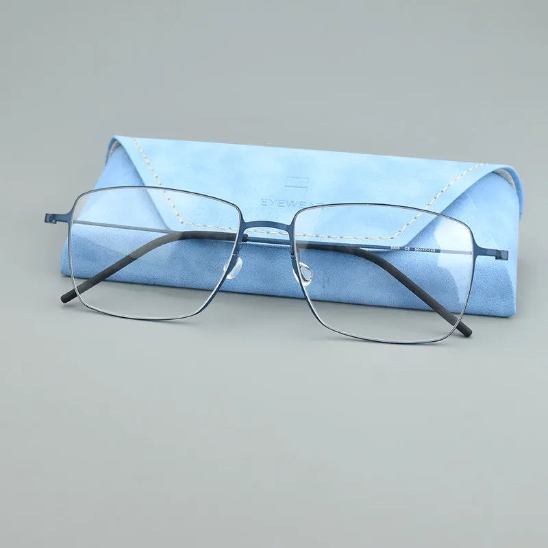 pure Titanium Glasses Frame for Men women 5508 Vintage square Myopia Prescription Eyeglasses Frames 2024 Optical Korean Eyewear