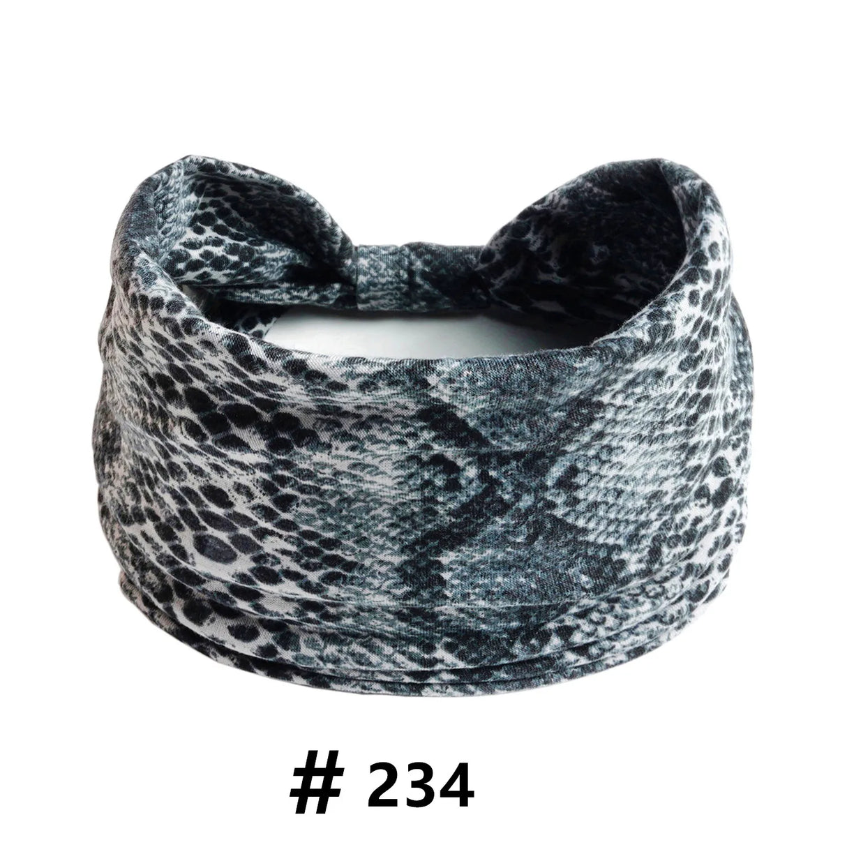 Leopard Print Headbands for Women Wide Boho Turban Head Wraps Cotton Knotted Elastic Hairbands Non Slip Workout Hair Accessories