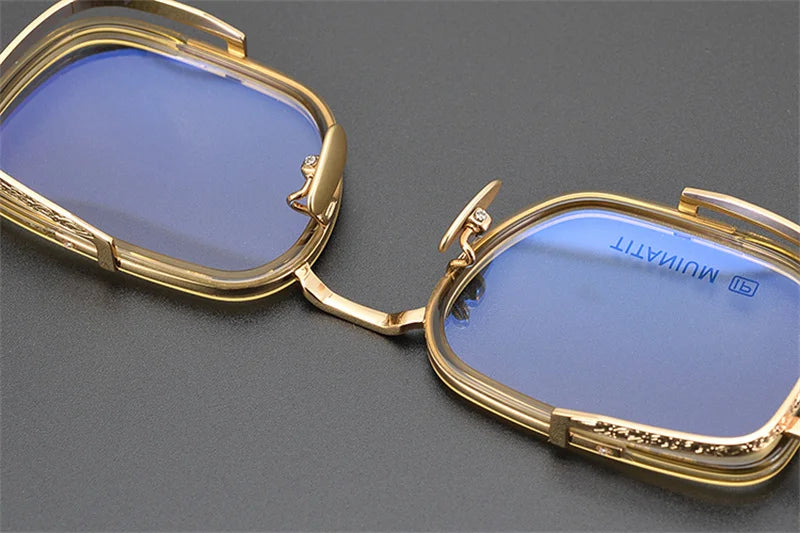 Exquisite Titanium Handmade Glasses Frame Mens Women Retro Square Spectacle Frames Eyeglasses Japanese Design Oval Round Eyewear