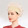 Newly Satin Night Hair Cap Women's Solid Sleeping Hat Sleep Care Bonnet Nightcap For Women Unisex Cap