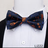 Fashion Brand Brand Silk Bow Tie Dark Blue Man Dot Wedding Accessories lover's day Fit Formal Party