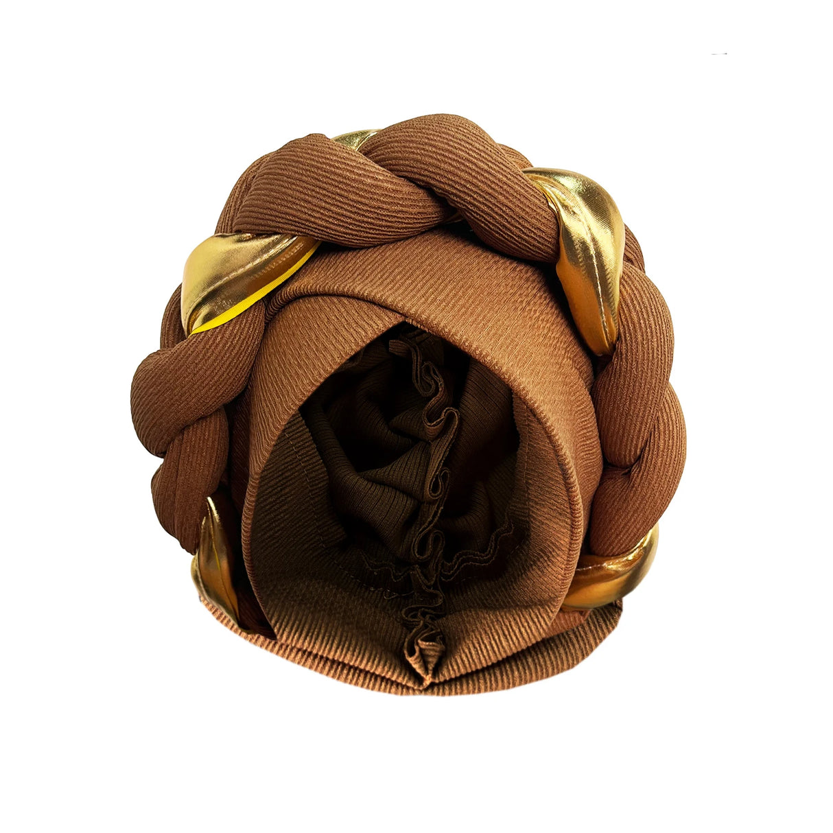 African Turban Cap Headdress Women's Pleated Hat Hair Accessories Arab Wrapped Muslim Hijab