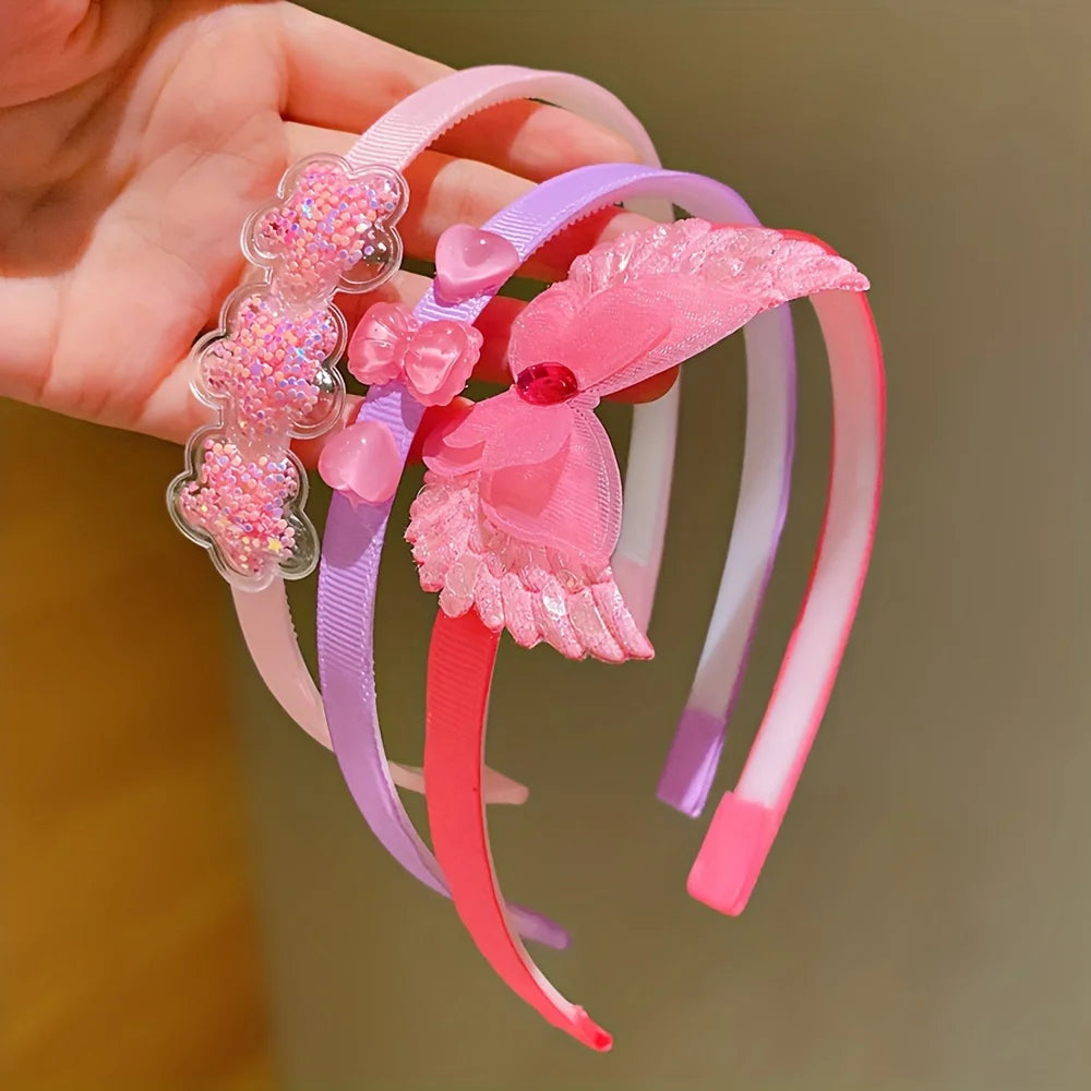 3 Pieces of Sweet Headbands for Kidsren, Suitable for Little Girls
