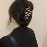 New Punk Geometric Metal Gold Silver Simple Hair Clip Claw for Women Trendy Large Crab Catches Clamp Korea Headwear Accessories