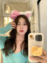 Kawaii Anime Cartoon Fashion Cat Hairband Bow Plush Hair Accessories Decorate Creative Personality Fashion Birthday Gift