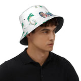 Unisex Kawaii Bucket Hats Funny Stitch Cartoon Accessories Bob Hat For Beach Headwear Lightweight