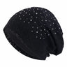 Women Men Sleeping Hat Baggy Beanie Satin Lined Night Unisex Sleep Cap Hair Care Bonnet Hair Loss Nightcap Pullover Hat Headwear