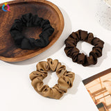 Black Elegant Hair Tie Women Simple Small Intestine Hair Bands High Elastic Comfortable Ponytail Hair Accessories Wholesale