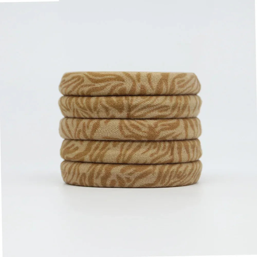 5PC High Elasticity Hair Ties Leopard Print Elastic Hair Scrunchie Ties for Women Wild Fashion Head Rope Hair Styling Accessorie