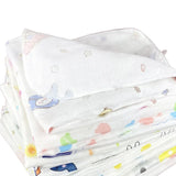 5pcs Pack 31*31cm 100% Cotton Gauze Cartoon Newborn Infant Baby Face Hand Bathing Towel Bibs Feeding Handkerchief Square Towels