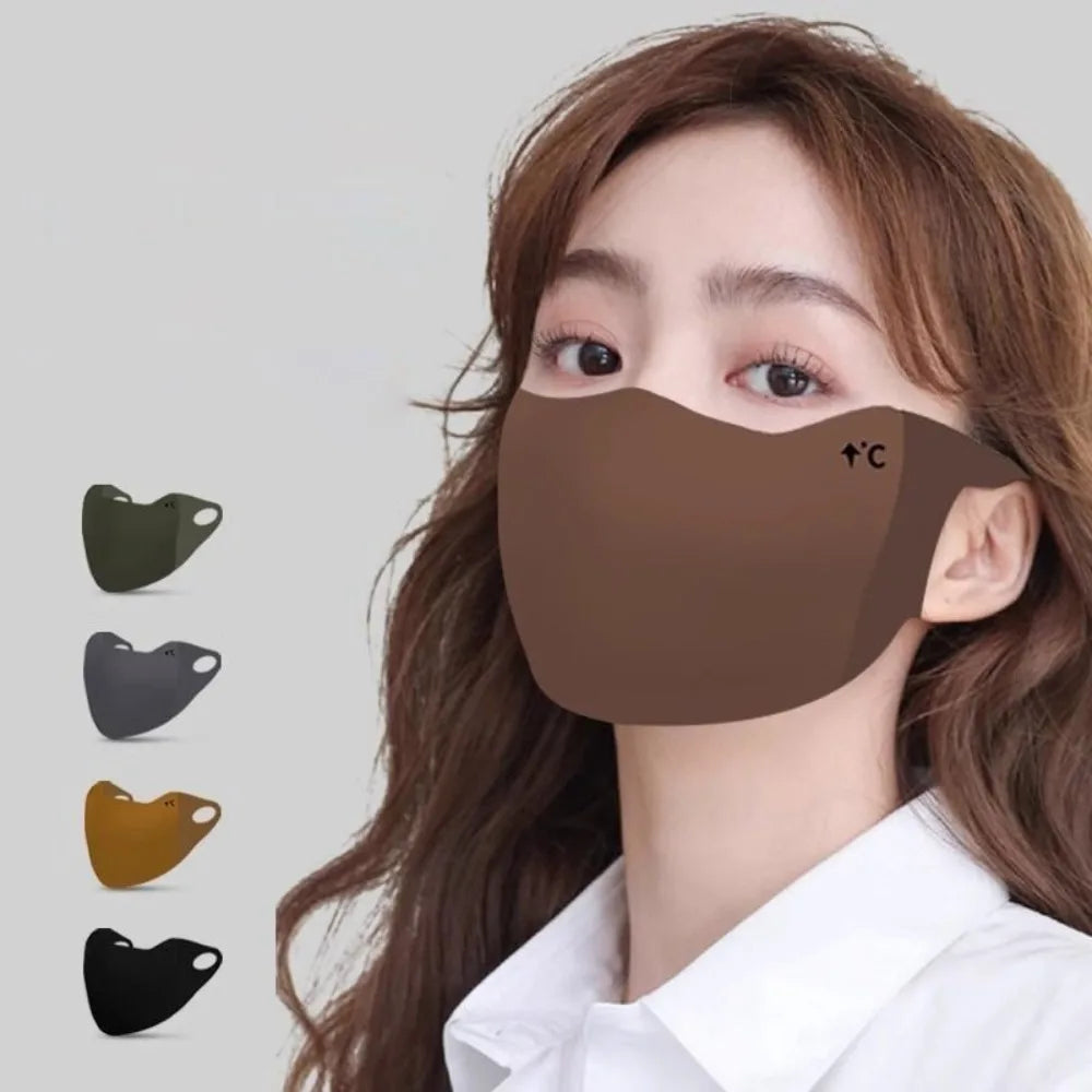 New Breathable Warm Mask Traceless Anti Pollen Windproof and Cold Proof Face Mask Warm Face Veil Outing