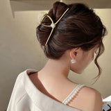 Fashion Geometric Metal Hair Claw Clips for Women Vintage Hair Clamps Crab Headband Hairpin Girls Hair Accessories Headwear
