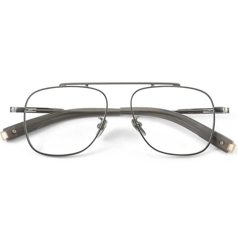 Titanium Double Beam Men's Glasses Frame Fashion Light Luxury Women's Glasses Frame Retro Optical Prescription Glasses Fram 105