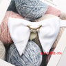 New Mans Black Bow Luxurious Polyester Horn Bow Tie With Pearl Chain Brooch For Bussiness Wedding Party Tuxedo Accessories Ties