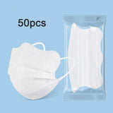 50pcs Butterfly Shaped Design Disposable Face Mask Breathable 3layer Morandi Color Protective Face Cover V-face Anti Dust Mask