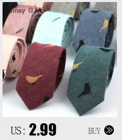 Print Skinny Neck Ties  For Men Women Slim Cotton Tie For Boys Girls Suits Ties For Wedding Party Men's Necktie Gifts Gravatas