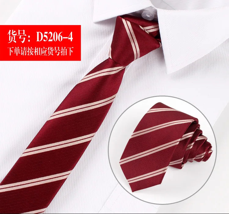 Men ties necktie Men's vestidos business wedding tie Male Dress legame gift gravata England Stripes JACQUARD WOVEN 6cm