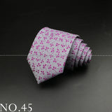 New Design Wedding Men Tie Purple Solid Striped Paisley Flower Neckties Men Business Dropshipping Groom Collar Accessories Gift