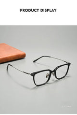 High Quality Luxury Glasses Ultra Light Pure Titanium Men's Eyeglass Frames High-Quality Acetate Prescription Eyeglass Frames