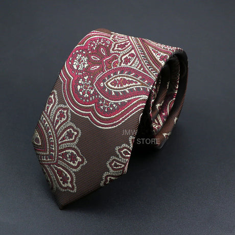 New Design Wedding Men Tie Grey Brown Green Paisley Flower Neckties Men Business Dropshipping Groom Collar Accessories Gift