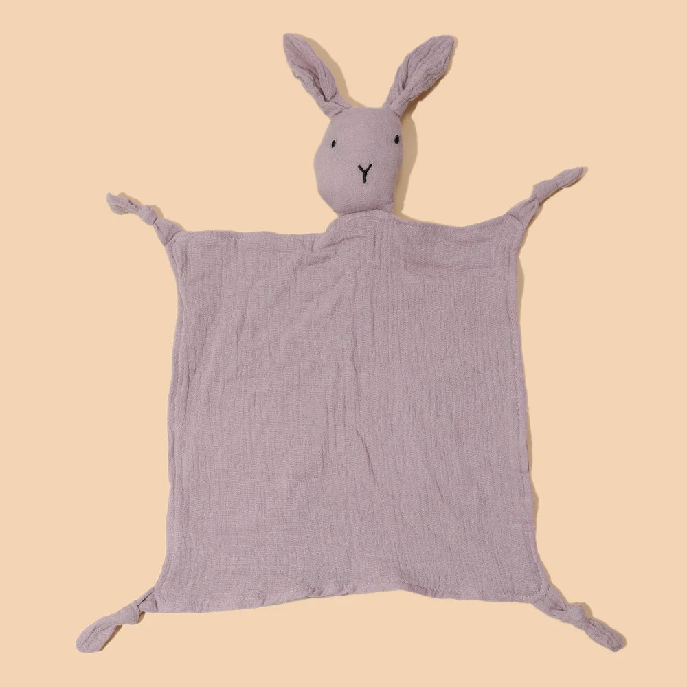 Pure Cotton Soft Baby Soothing Towel Cute Rabbit Bib Infant Comforting Towel Rabbit Baby Face Towel Handkerchief Baby & Girl Toy