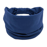 Headwrap Solid Color Knot Wide Headbands for Women Soft Cotton Sports Elastic Hair Bands Accessories Yoga Bandana Bandage