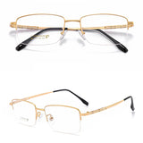 High Quality Men Pure Titanium Half-Rim Glasses Frame Ultra-Light Comfortable Business Myopia Prescription Glasses Frame