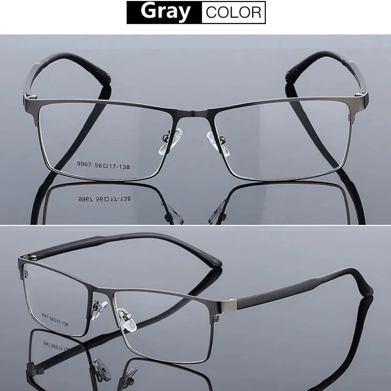 Men's Titanium Glasses Frame - Japanese High-End Square Eyewear, Ultralight Business Eyeglasses (Brand New Design)