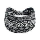 Boho Headbands For Women Fashion Stretch Wide Hair Bands Knoted Turban Yoga Sweatband Elastic Head Bands Stylish Wrap Headbands