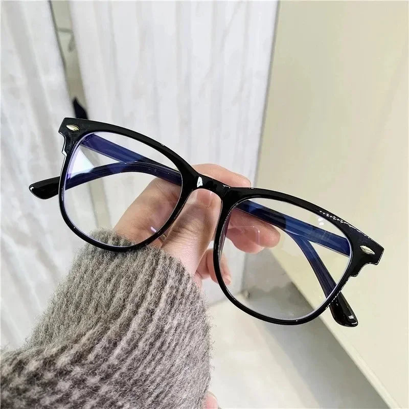 Anti Blue Light Optical Glasses Ultra Light Graduated Lenses Near Sight Prescription Glasses Men Ladies Square Myopia Eyewear