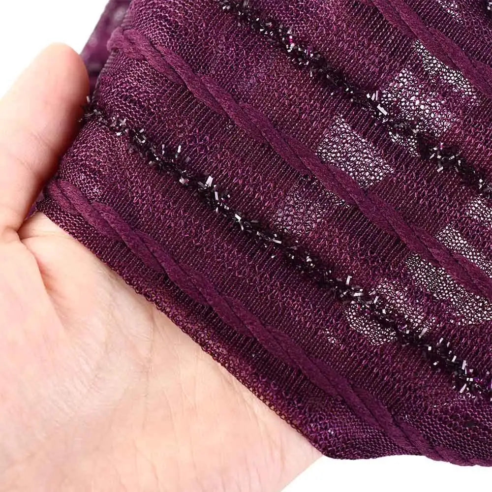 White Hair Elastic Hair Band Sequin Shiny Cloth Mother Hair Hoop Women Headband Korean Headwear Wide Hair Band Mesh Hairbands