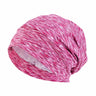 Unisex Men Women Beanie Cotton Night Sleep Cap Bonnet Chemo Hat Headwear Turban Baggy Hair Care Nightcap Pullover Hat Solid Colo