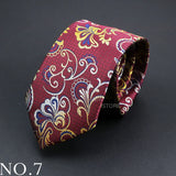 New Design Wedding Men Tie Grey Brown Green Paisley Flower Neckties Men Business Dropshipping Groom Collar Accessories Gift