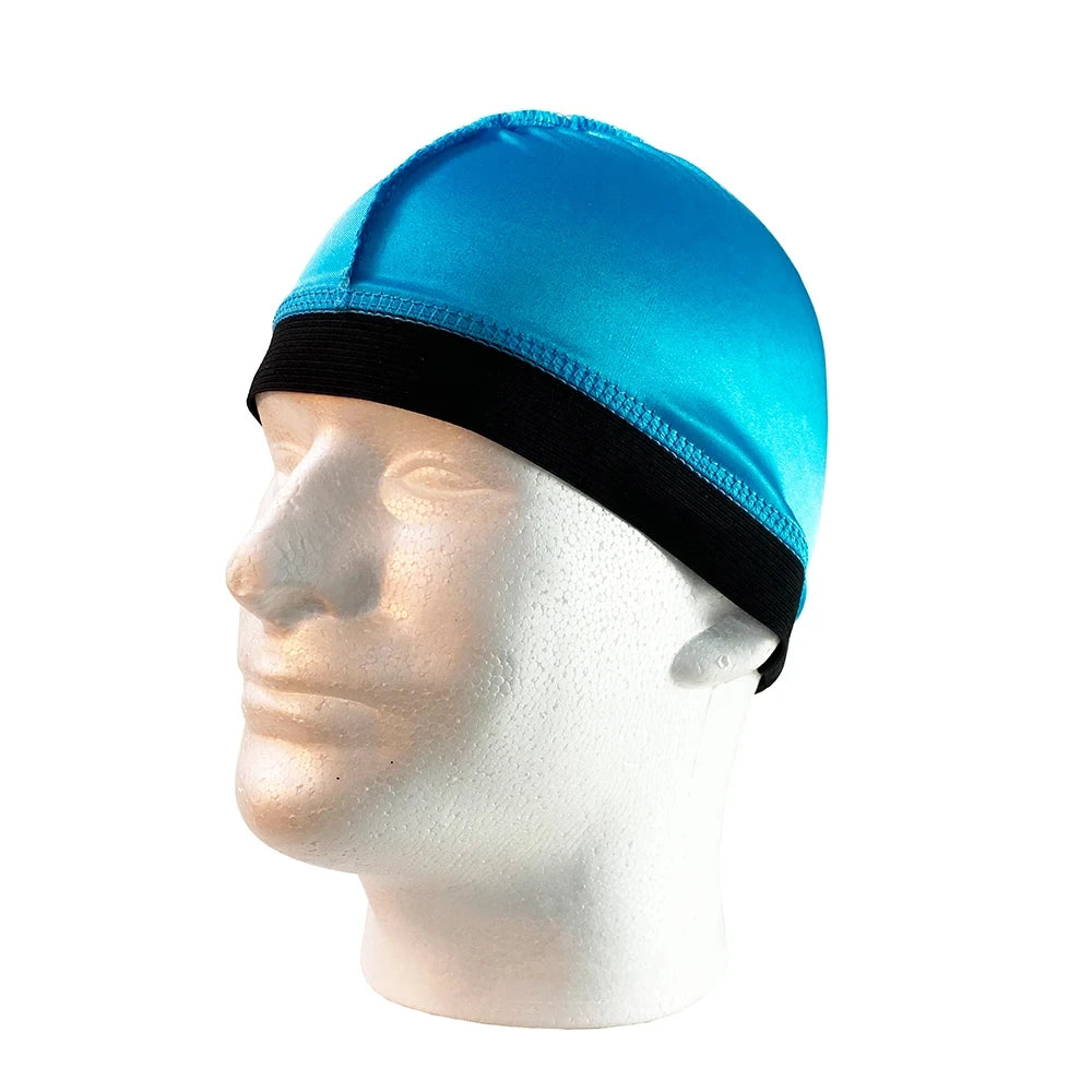 New Unisex Silky Dome Cap For Men Elastic Band Silky Durag Bandanas Bottom Wig Cap Spandex Cooling Cap Silk Based Beanie Bonnet