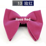 Men's Business Bow Tie Velvet  Royal Blue Burgundy Double Deck Big Bowtie Fashion New Mens Wedding Horns Bowties Gifts for Men