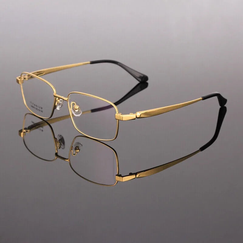 BETSION New Retro Square Pure Titanium Upscale Men Optical Glasses Frames Women Fashion Prescription Eyeglasses