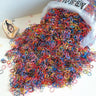 500Pcs/bag Girls Colourful Disposable Rubber Band Hair Ties Headband Children Ponytail Holder Bands Kids Hair Accessories