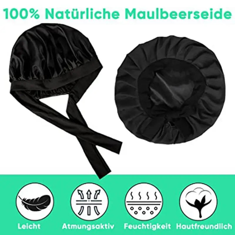 Women Satin Solid Sleeping Hat Night Sleep Caps Hair Care Bonnet Nightcap For Women Men Unisex Caps Bonnet De Nuit Shower Turban