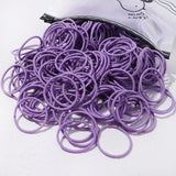 50PCS Macaron Rubber Band Hairband Headband High Elastic Durable Hair Ring Tied High Ponytail Women's Kids Hair Headwear