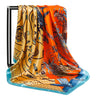 90*90cm Women Scarf Silk Feeling Hair Neck Square Brand Office bandanna muffler Waiter Flight Attendants Handkerchief Rings wrap