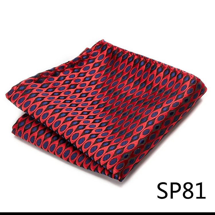Pocket Square Handkerchief Nice Handmade Woven 100% Silk Hanky Pocket Square Printed  hombre Pink Office Clothing accessories