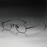 Vintage Small Square Oval 6.5g Ultra-Light Pure Titanium frame ，KJ45|Thin Frame of Golden Wire|For Men and Women