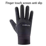 Winter Skiing Warm Gloves for Men Outdoor Cycling Waterproof, Non Slip, Thickened Female Couple Touch Screen Lamb Fleece