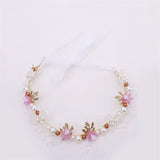 Elegant Girls Headband Lmitated Pearl Hair Headdress Baby Girls Flower Wreath Bride Garland Head Hoop Wedding Headbands Hair