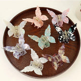 Retro Butterfly Hair Clips Back Of The Head Hair Claws Sweet Coiled Hairpin Women Lady Girl Headwear Hair Styling Tools