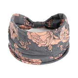 Boho Headbands For Women Fashion Stretch Wide Hair Bands Knoted Turban Yoga Sweatband Elastic Head Bands Stylish Wrap Headbands